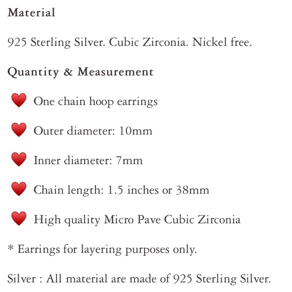 Sterling Silver Double Chain Huggie Earrings - Picture 5 of 5